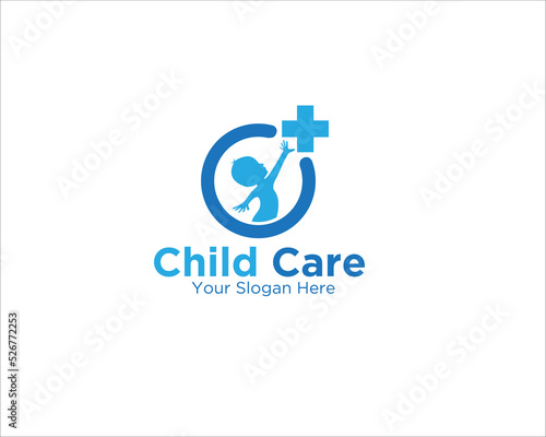child care logo designs for medical service and clinic or hospital logo