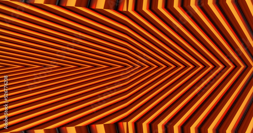Render with orange black and yellow lines
