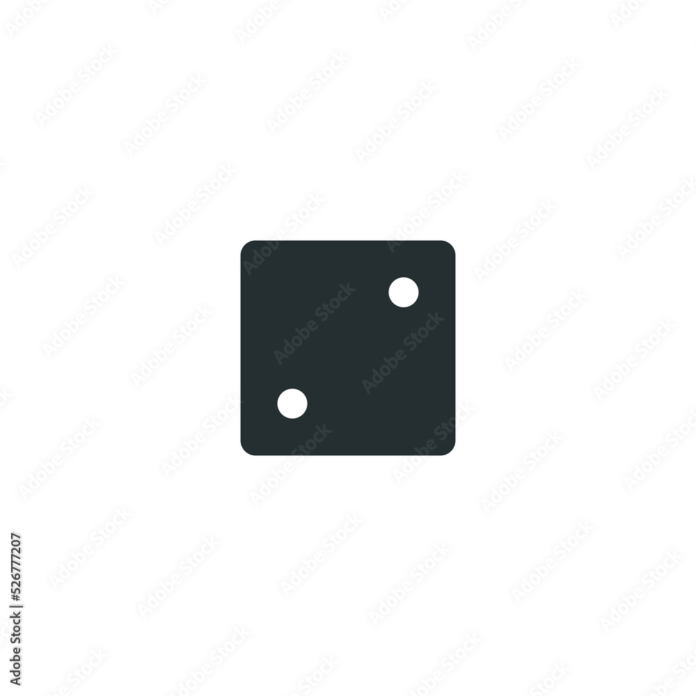Vector sign of dice symbol is isolated on a white background. dice icon color editable. Vector sign of dice symbol is isolated on a white background. dice icon color editable.