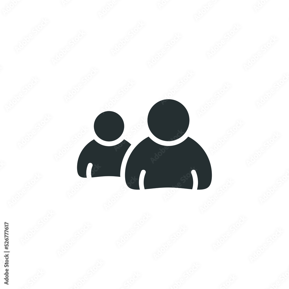Vector sign of user symbol is isolated on a white background. user icon color editable. Vector sign of user symbol is isolated on a white background. user icon color editable.