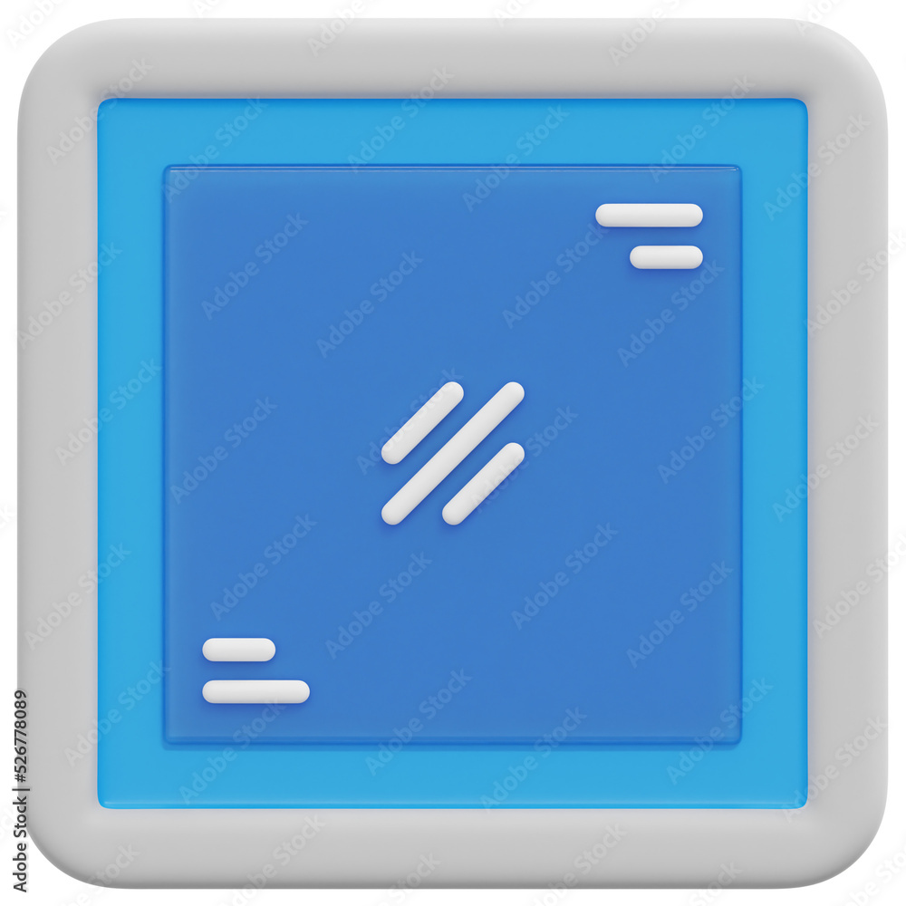 mirror 3d render icon illustration mirror 3d render icon illustration