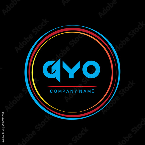 GYO design,GYO letter logo vector,GYO letter monogram logo design vector,GYO luxury flower logo,GYO unique flower logo design,GYO letter logo design vector image photo