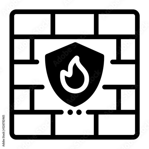 firewall security icon