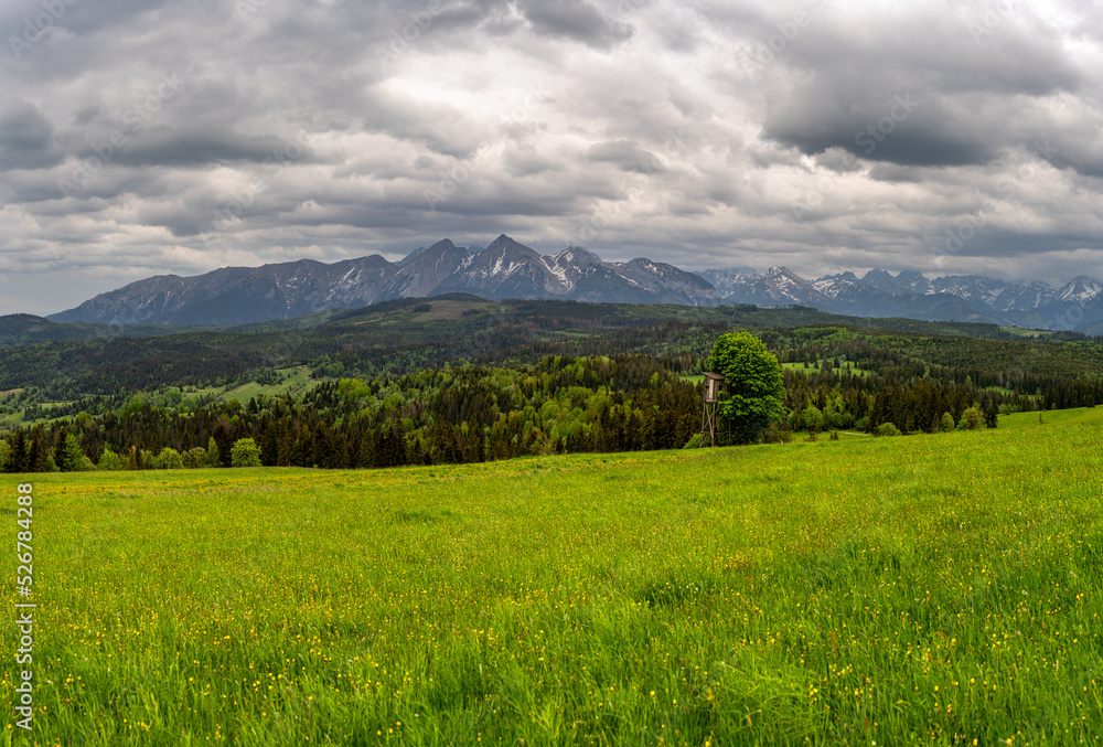 Fototapeta premium tatry, karpaty, polska, słowacja, góry , wschód słońca, zachód słońca, sunset, sunrise, pieniny