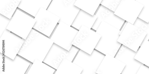 Abstract background with stripes in card template in this design . White geometric texture . Modern background used about technology or product presentation . rectangles shapes on white background .