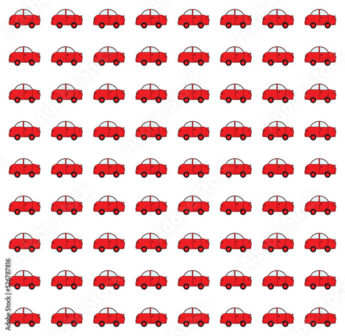 Cartoon Red Car Background
