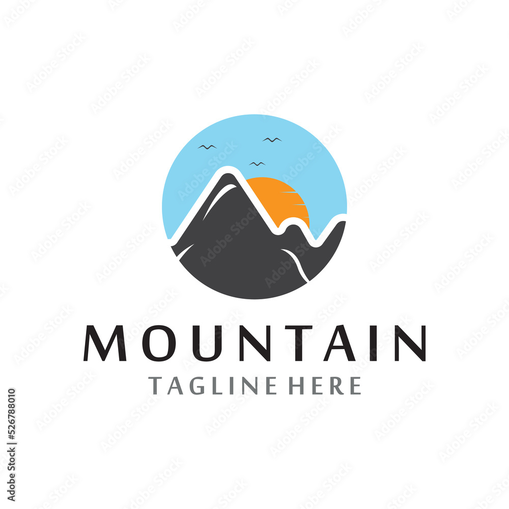Fototapeta premium Mountain icon Logo