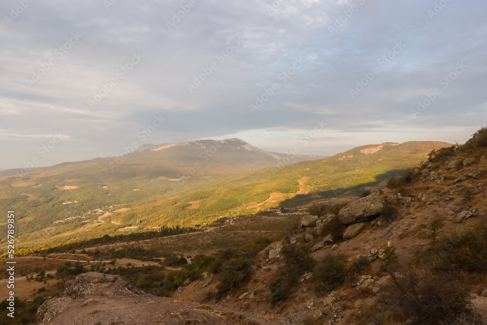 Demerdzhi mountain range. View of the valley