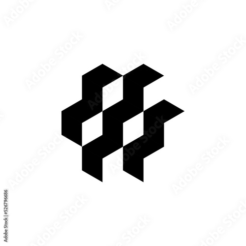 abstract 3d cubes
