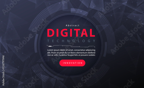 Digital technology black friday banner background, cyber security technology, abstract red dark tech, innovation future data, internet network, Ai big data, sale price marketing, illustration vector