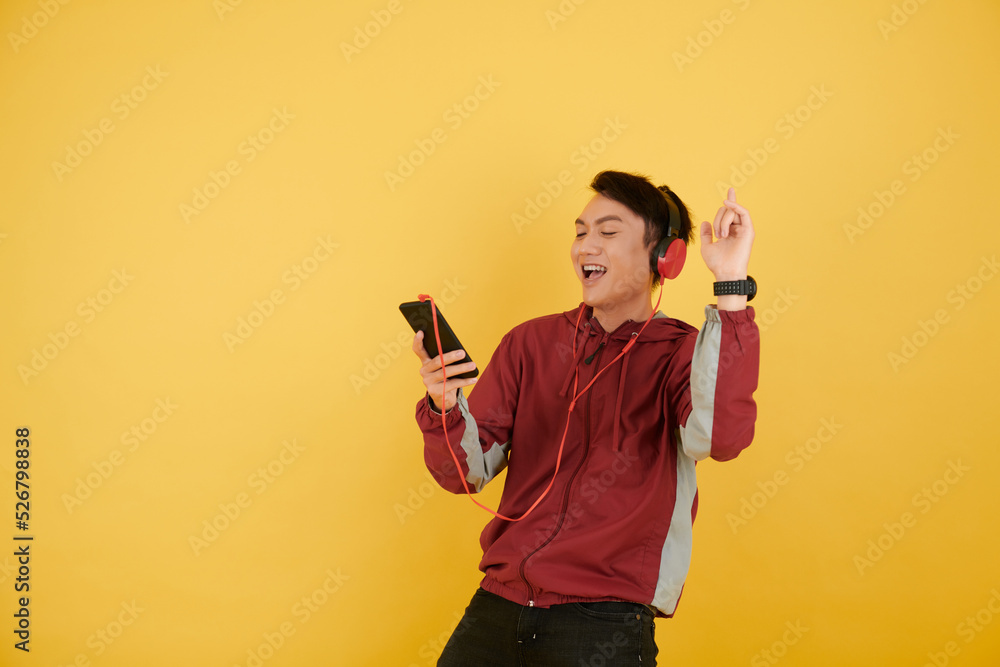 Man Singing and Dancing to Music Man Singing and Dancing to Music
