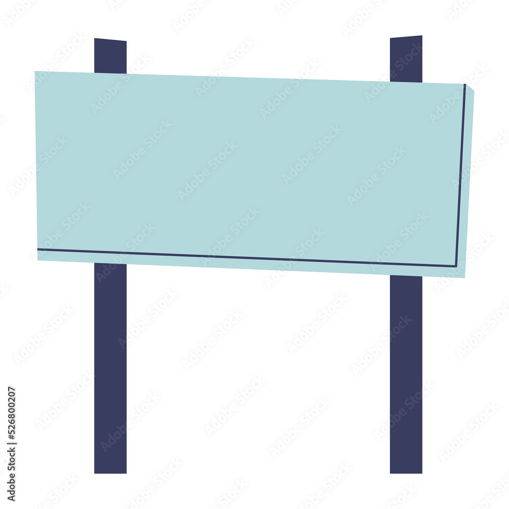 Rectangular road sign with space for text. Way finding signage. Illustration with transparent background. Rectangular road sign with space for text. Way finding signage. Illustration with transparent background.