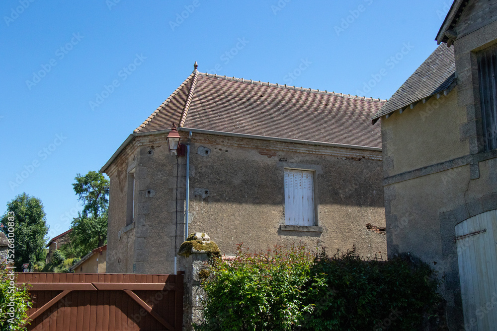 The town of Malval in Creuse, France The town of Malval in Creuse, France