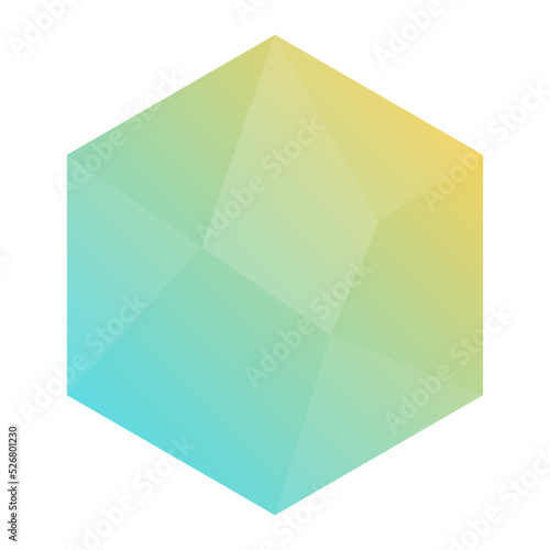 hexagon gradient glass background
