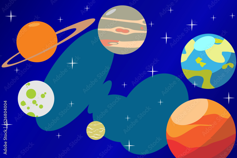 Space vector illustration Space vector illustration