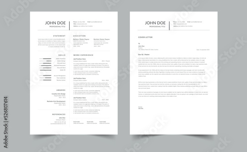 Creative CV resume templates, multipurpose resume design, a4 resume