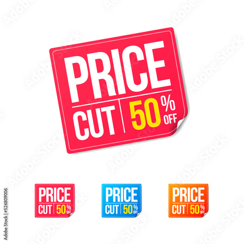 Price Cut Up To 50% Off Shopping Sticker Set