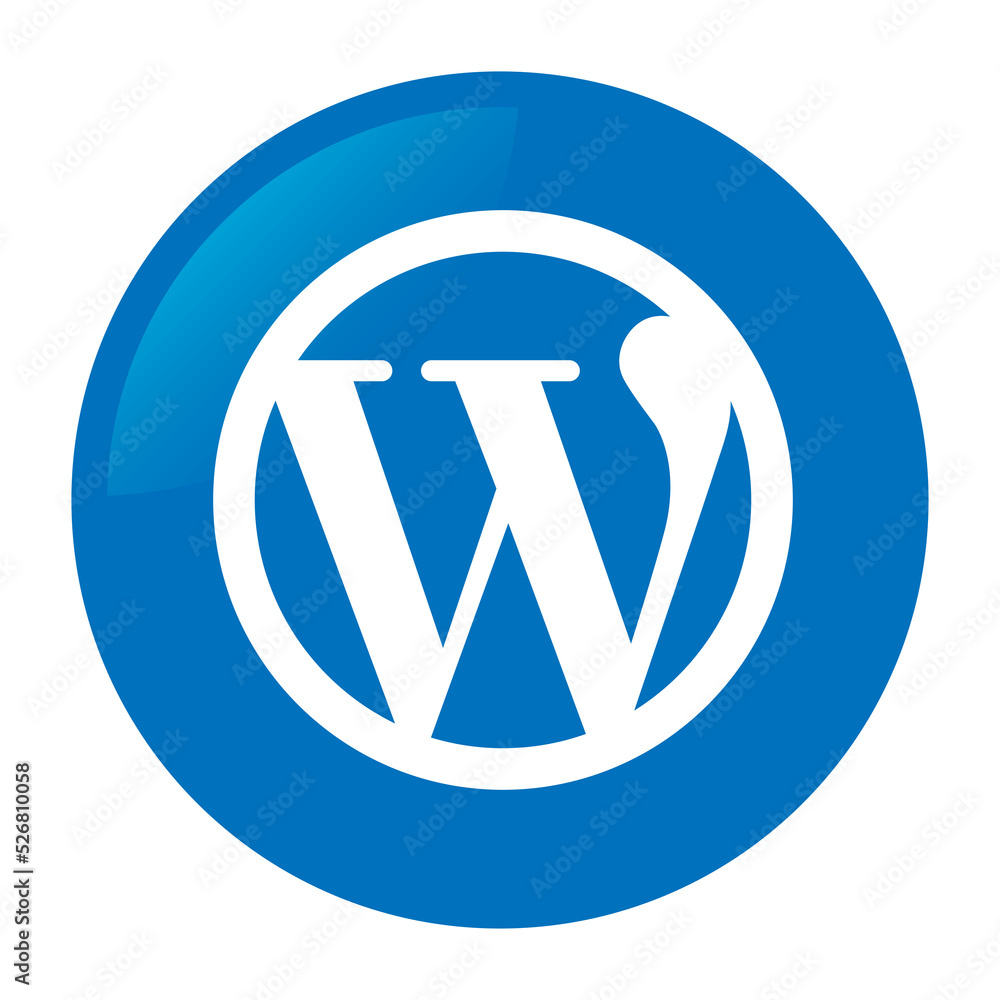 Wordpress icon Stock Illustration | Adobe Stock