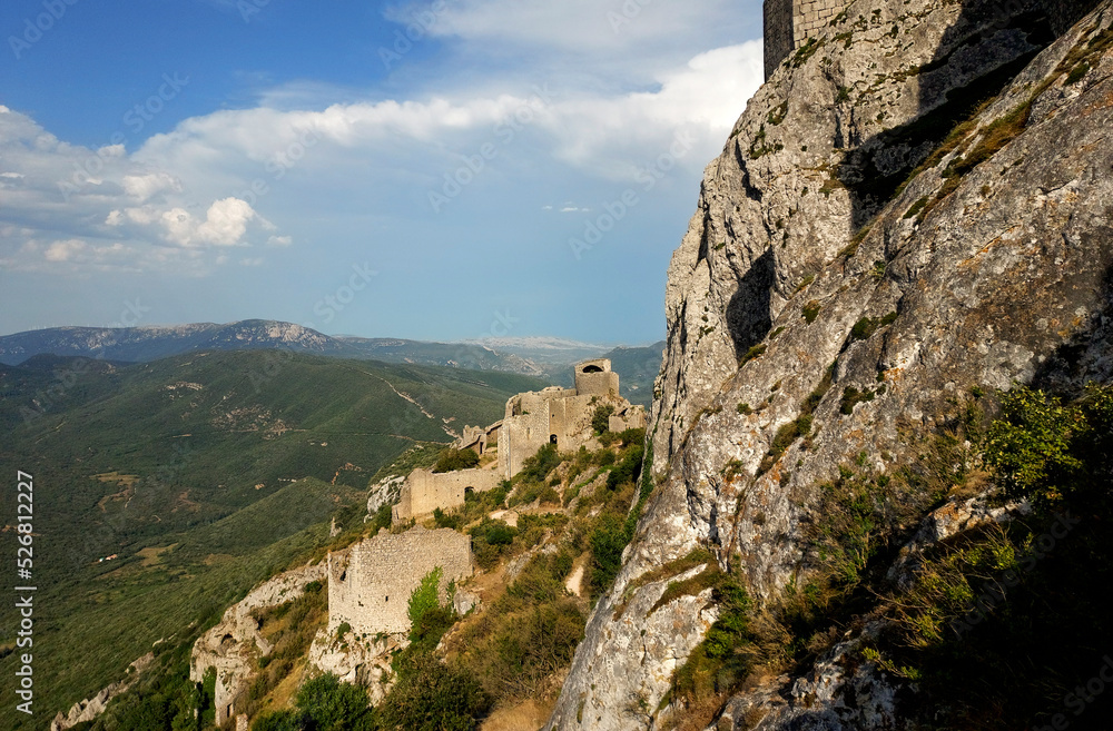 Fototapeta premium Peyrepertuse castle, France
