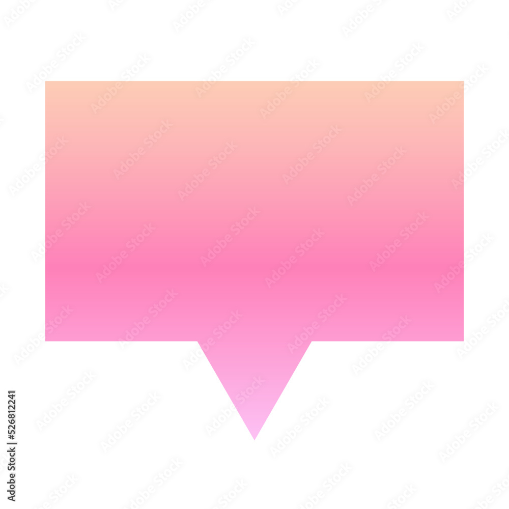 gradient speech bubble
