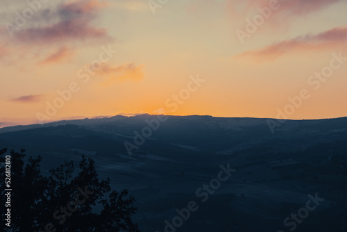 Beautiful view of Tuscany landscape and landmarks. Summer in Italy