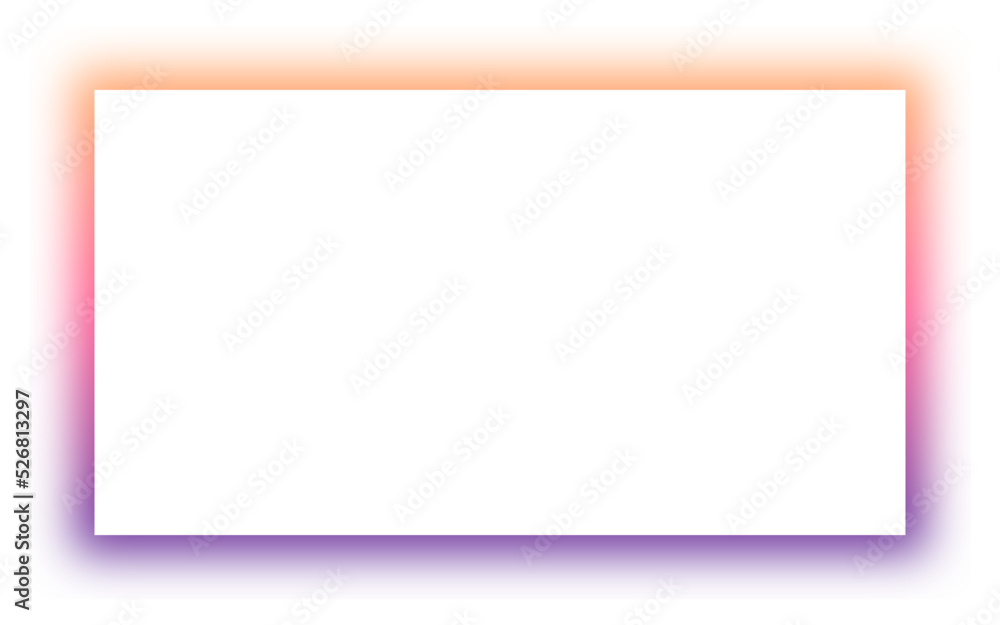 Obraz premium neon shadow rectangle background 