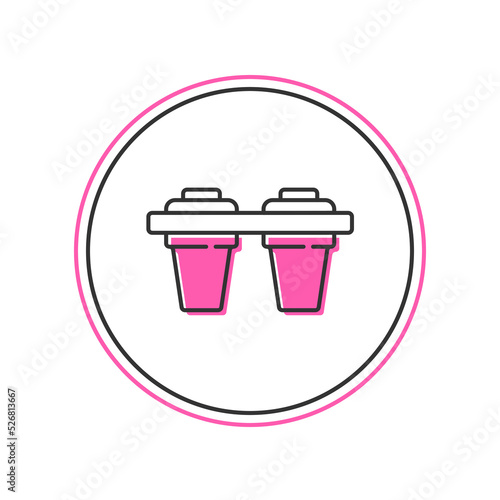 Filled outline Water filter icon isolated on white background. System for filtration of water. Reverse osmosis system. Vector