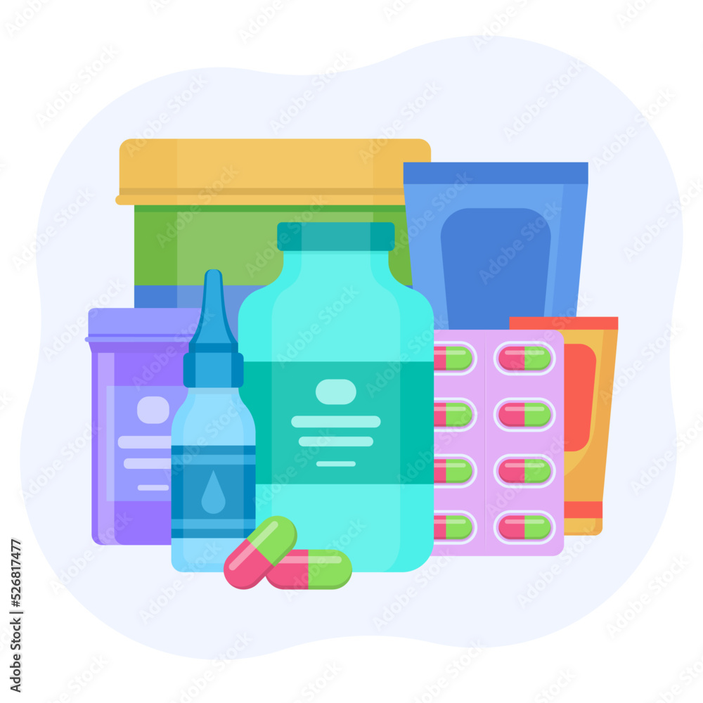 Medication. Pharmacy set. Hospital set of drugs. Medicine. Pharmaceutics. Medication. Pharmacy set. Hospital set of drugs. Medicine. Pharmaceutics.