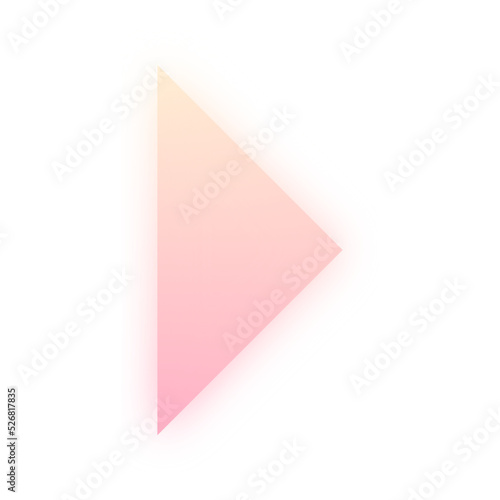 gradient neon arrow shape 