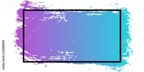 gradient rectangle brush stroke frame

