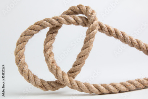rope knot ion a white background