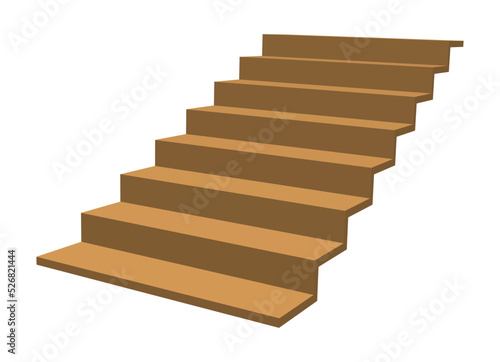 奥行きのある階段