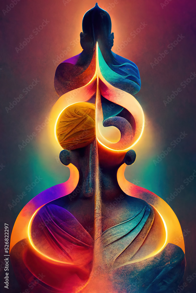 Sound healing therapy and meditation ,uses aspects of music to improve health and well being. Find out which sound therapy instruments can help your meditation and relaxation at home. - obrazy, fototapety, plakaty 