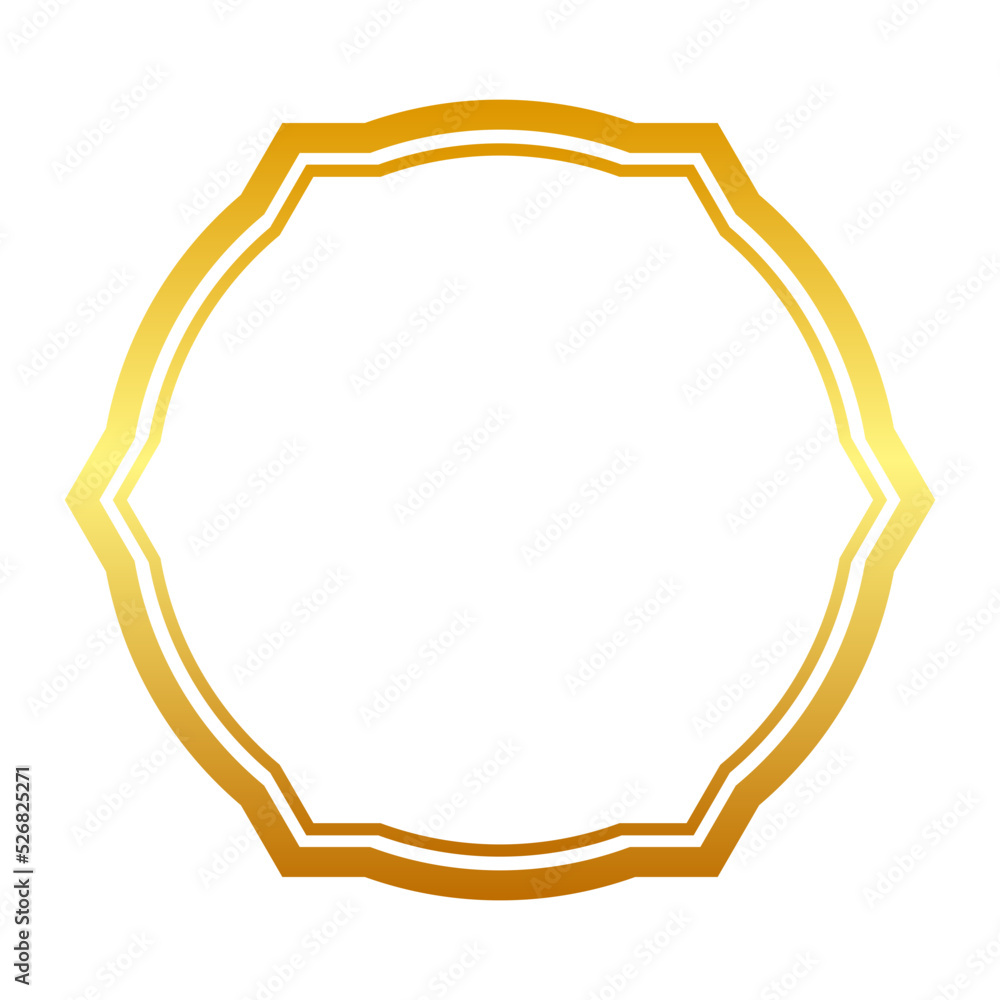 gold abstract frame border
