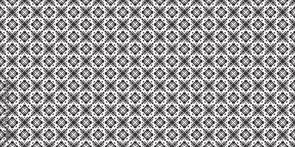 Monochrome geometric grid Pixel Art background Modern black and white abstract mosaic texture Monochrome geometric grid Pixel Art background Modern black and white abstract mosaic texture
