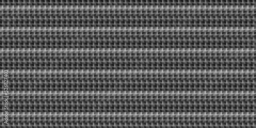 Monochrome geometric grid Pixel Art style background Modern black and white abstract mosaic texture