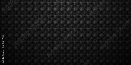 Wallpaper Mural Dark black Geometric grid Carbon fiber background Modern dark abstract seamless texture Torontodigital.ca