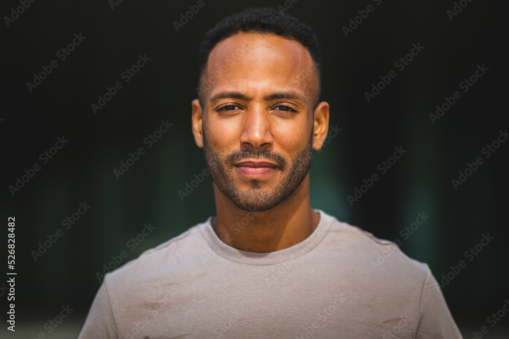 Portrait of african american man smiling