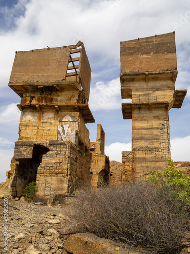 Ruins from the industrial buildings of Mina de São Domingos