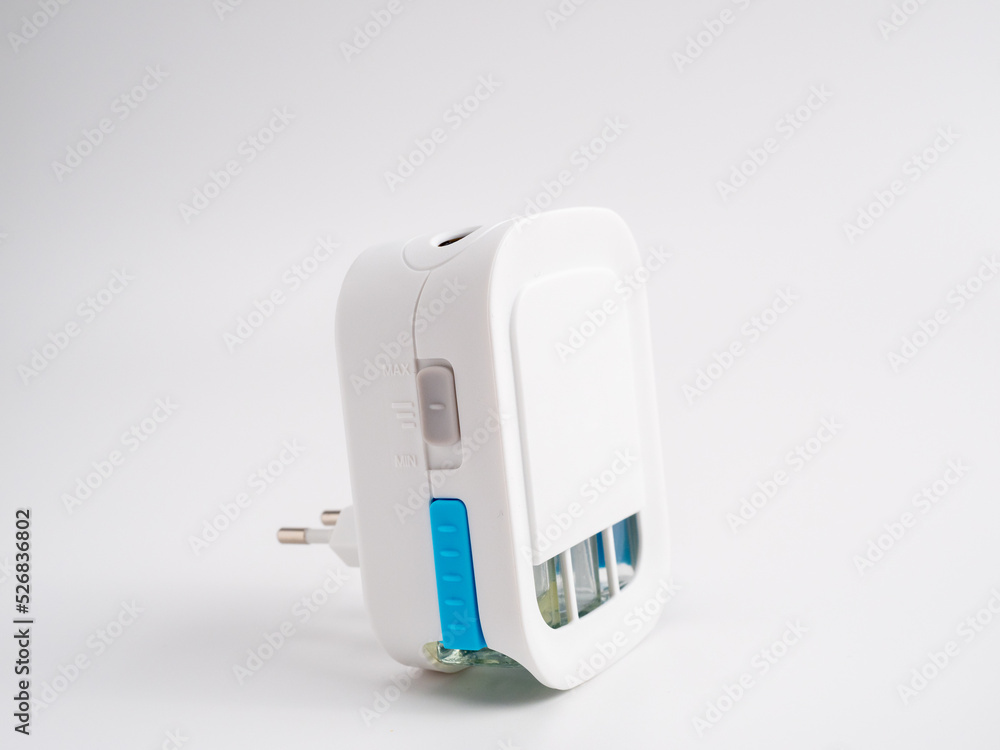 Three cartridge electric air freshener on a white background. Three cartridge electric air freshener on a white background.