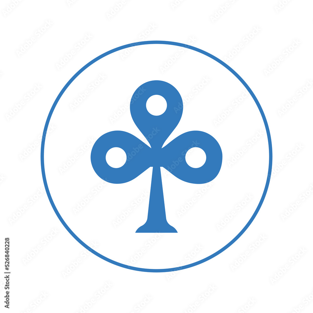 Clubs poker heart card icon | Circle version icon | Clubs poker heart card icon | Circle version icon |