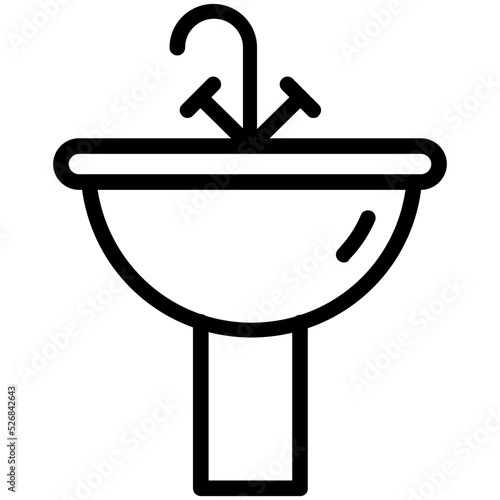 Wash Basin Vector Icon