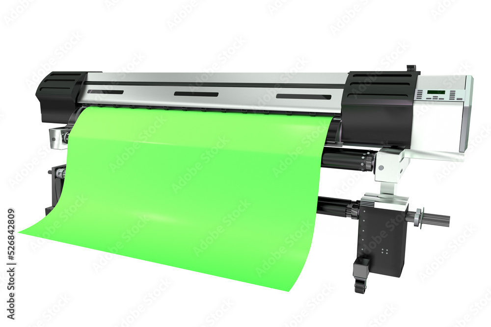 Wide Format Posters and Banners Printer Isolated PNG 3D Illustration Wide Format Posters and Banners Printer Isolated PNG 3D Illustration