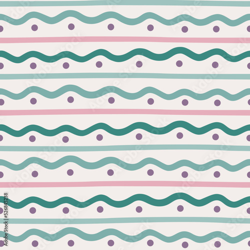 Lines and dots pattern