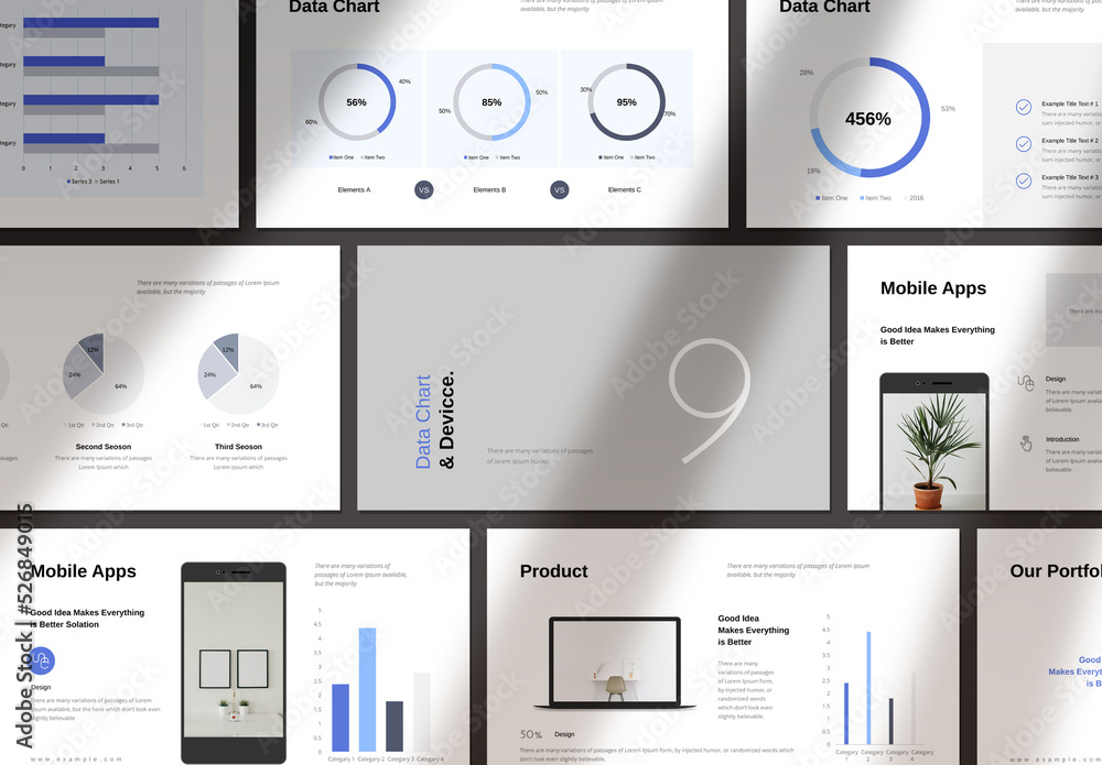 Business Plan Presentation Layout Stock Template | Adobe Stock