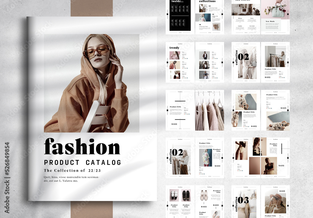 Fashion Product Catalog Stock Template Adobe Stock