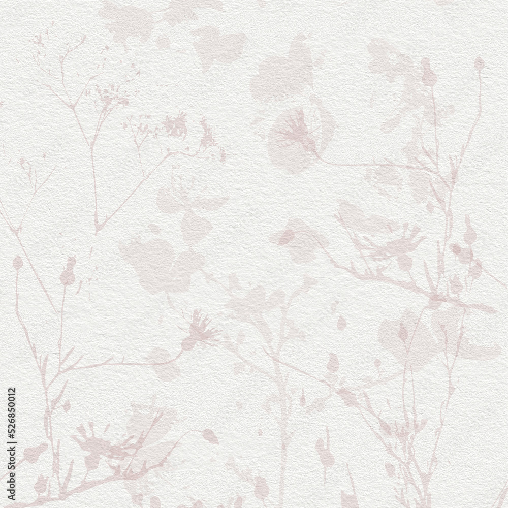 Delicate watercolor botanical digital paper floral background in soft basic nude beige tones