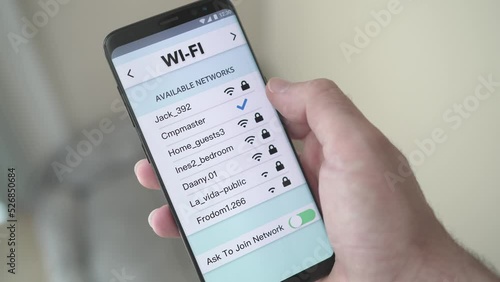 Connecting to a Wi-Fi Internet Network With a Smartphone