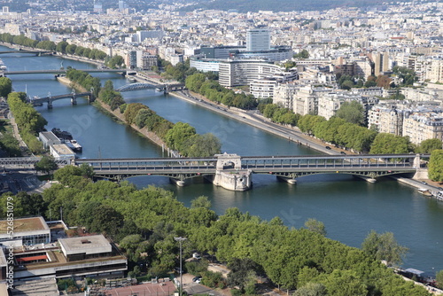 Quadro su tela Vue de Paris depuis la Tour Eiffel