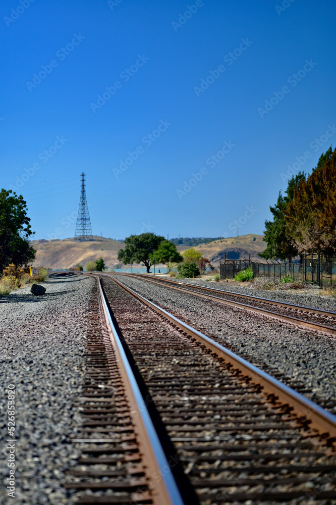 Fototapeta premium railway in the countryside